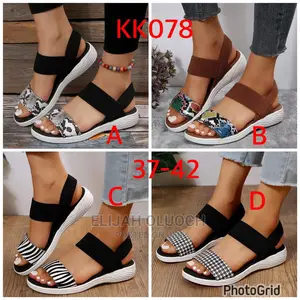Animal Print Strappy Sandals