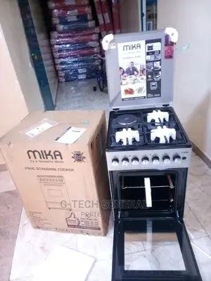 Mika Silver 50*60 Free Standing Cooker -Electric Oven