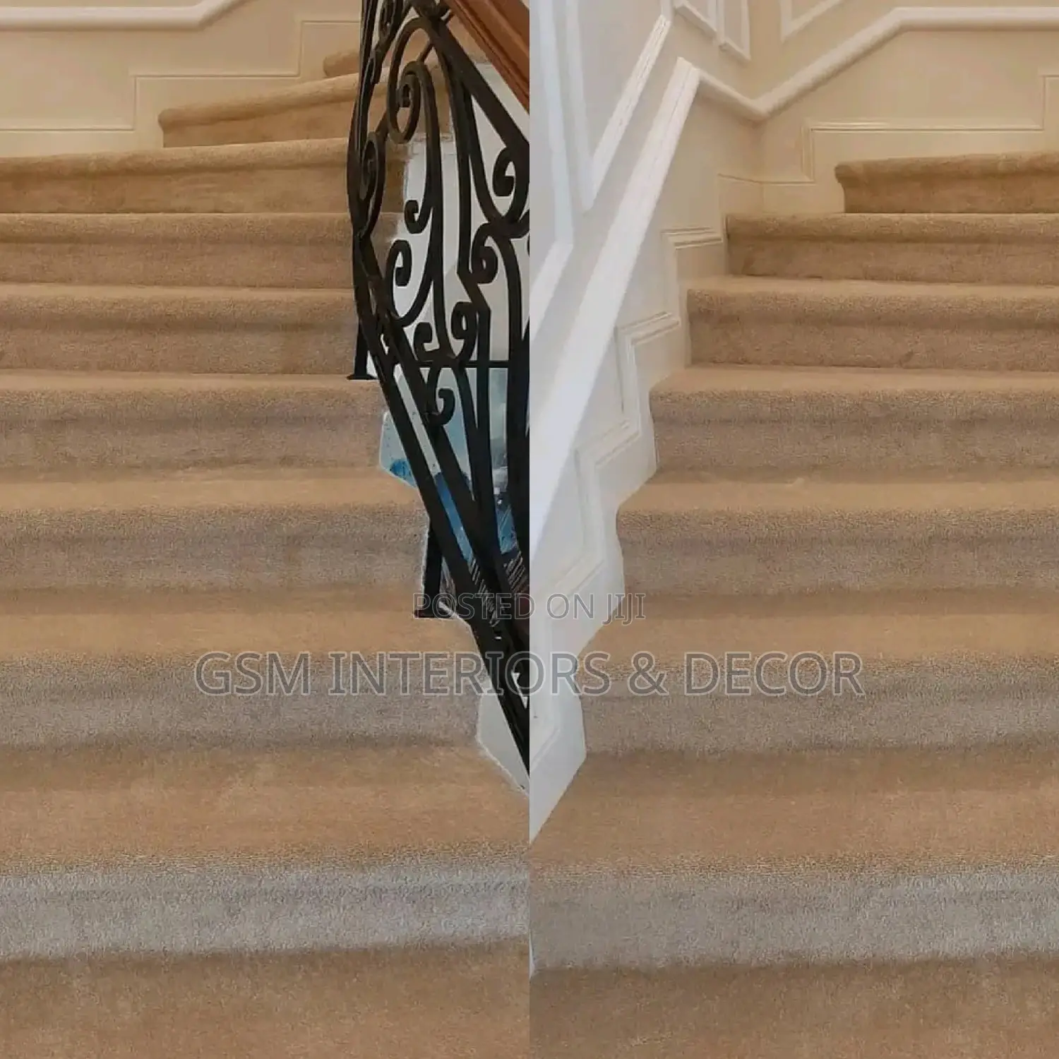 Staircase Carpets Wall to Wall Carpets Cream Carpets