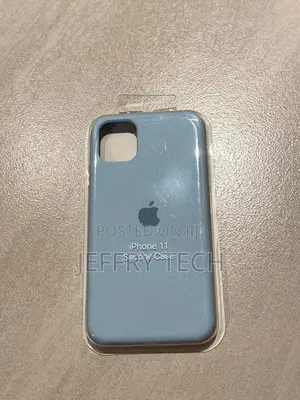 Brand New iPhone 11 Apple Silicone Case Sky Blue, Sand Pink