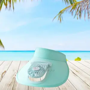 Adult Sun Visor Hat With USB Fan
