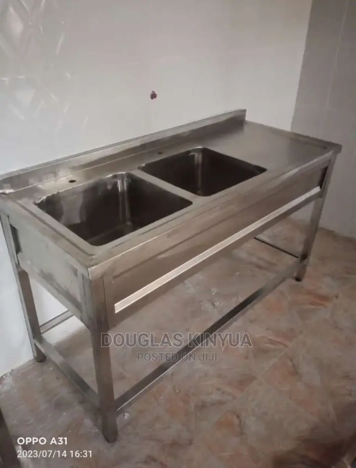 St.Double Bowl Kitchen Washing Sink.