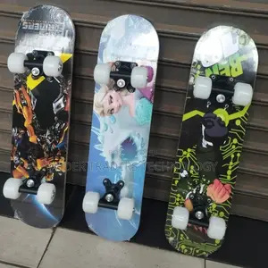 Skateboard With Rubber Wheels