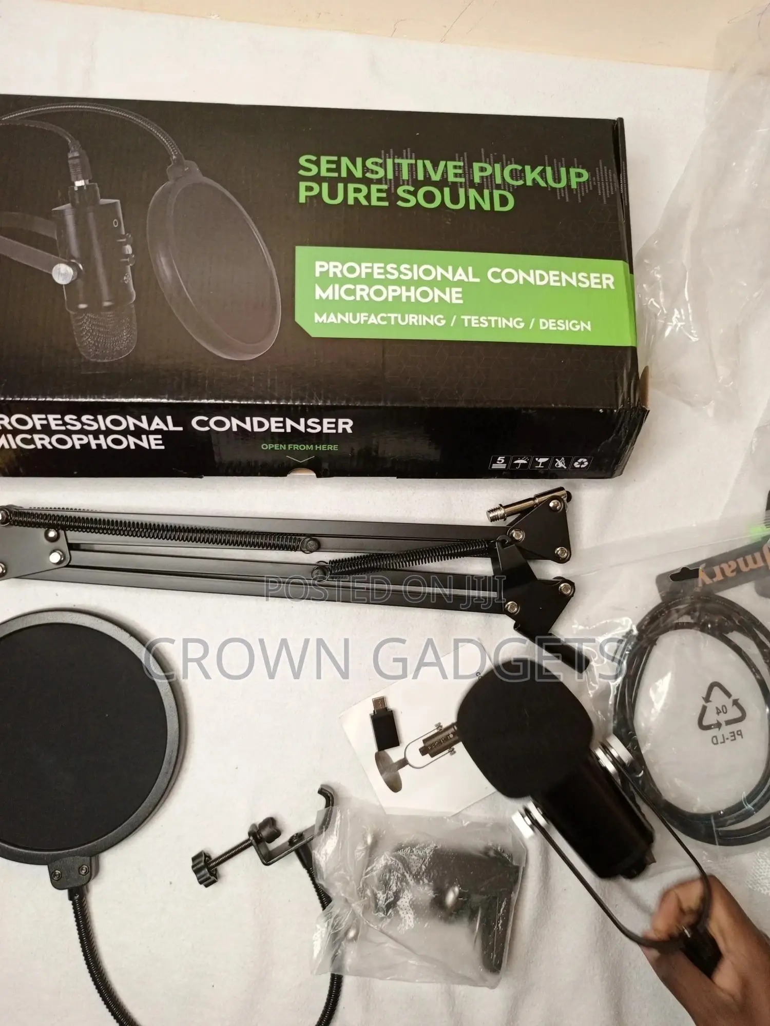 Condenser Microphone Voice Recording