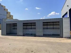 40ft Container to 3 Stalls With Shelves