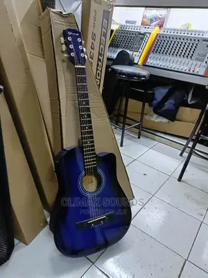 Acoustic Guitar Blue 38 Hqlty