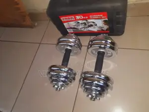 Adjustable 30kgs Chrome Dumbbell Set°TM✓✓