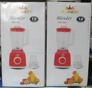 ANNOV Blender Grinder - 1.6L, 350W + 1spoon 1fork Blue