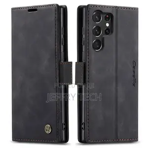 Horizontal Flap Leather Case for Samsung Galaxy S23 Ultra Br