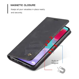 Flip Leather Case for Samsung Galaxy A52/A52 5G Black