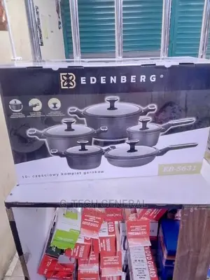 Edenberg Eb-5631 Heavy Duty Marble 10pcs Cookware Set