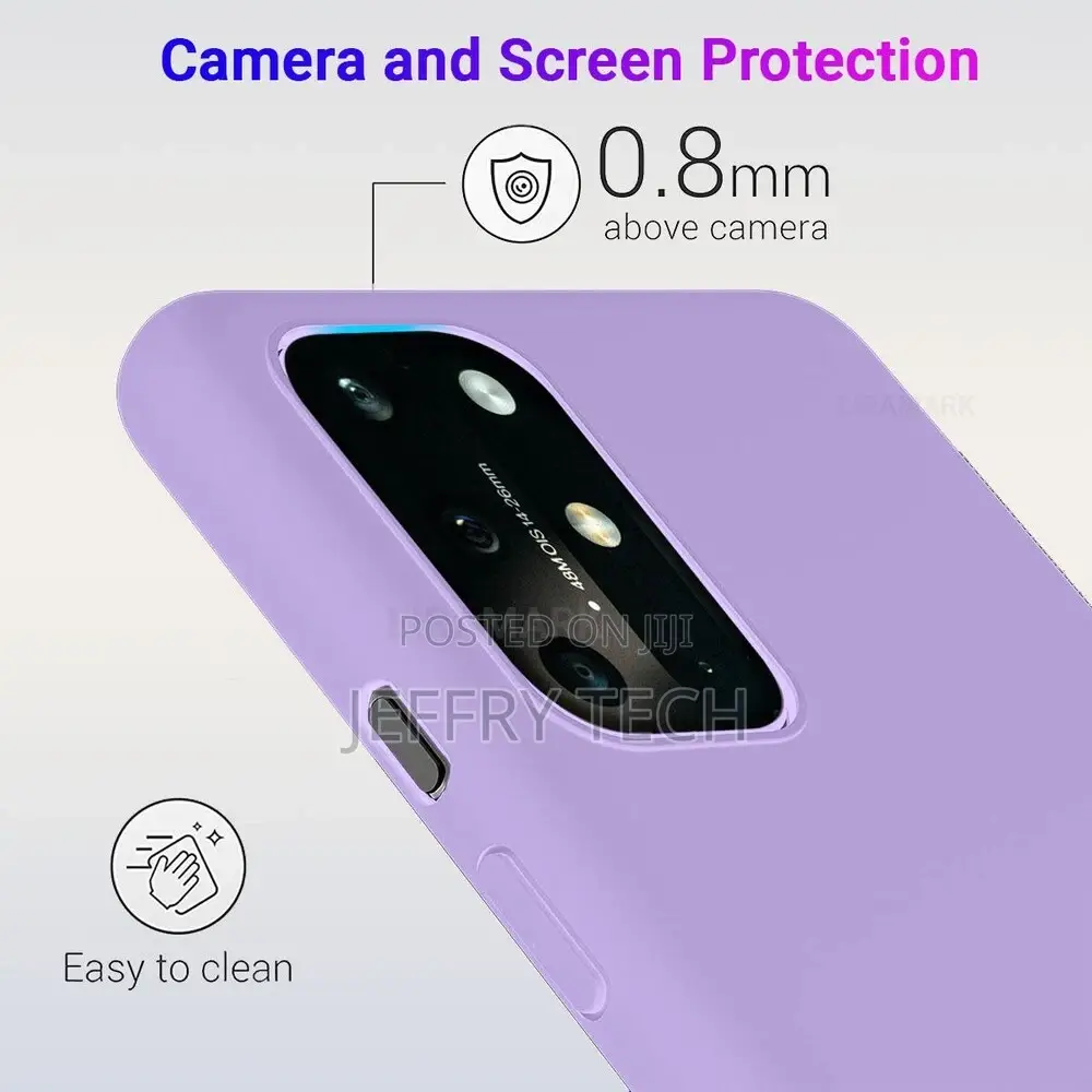 Liquid Silicone Soft Back Cover Case for Oneplus 8T / 9R (La