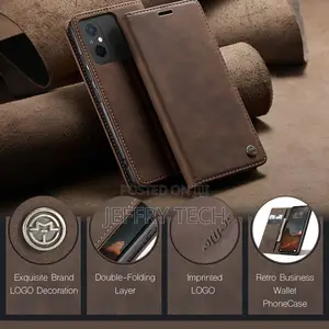 Horizontal Flip Leather Case for Xiaomi Redmi 12C Coffee