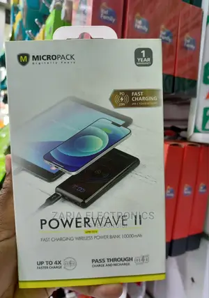 Wireless Power Bank 10000mah Power Wave II,Fast Charging