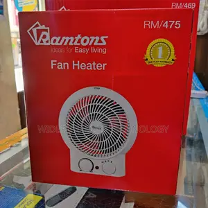 White Fan Heater, 2 Heat Settings- Rm/475