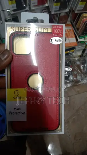 Leather Business Phone Case for iPhone 11 Pro Max Red