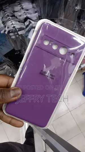 Google Pixel 7 Pro Phone Case Liquid Silicone,Violet Purple