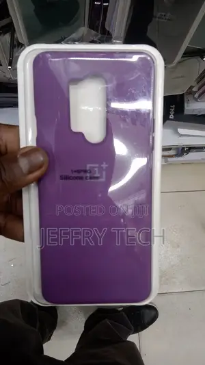 Luxury Silicone Back Case for Oneplus 8 Pro - Violet Purple