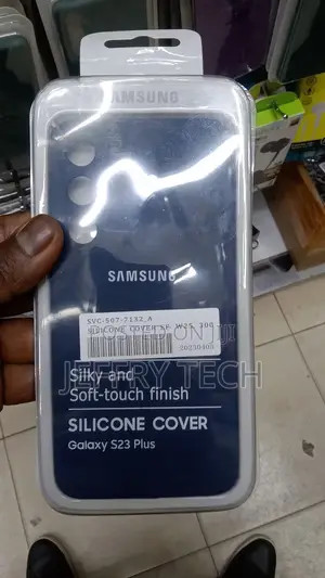 Soft Silicone Case for Samsung Galaxy S23 Plus (Black)