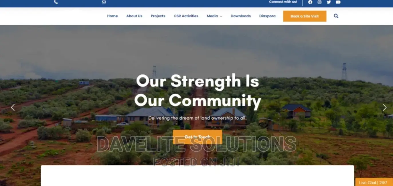 Real Estate Website Desind and Development + Doman, Hosting