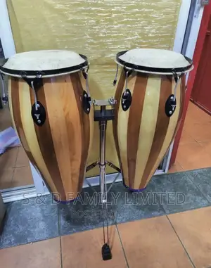 Brown Single Stand Conga Drums