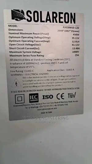 Mono Solar Panels 450watts