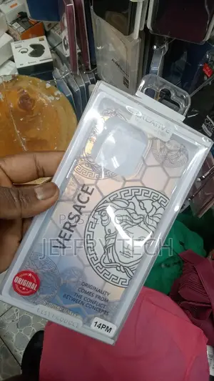 Versace White iPhone 14 Pro Max Case