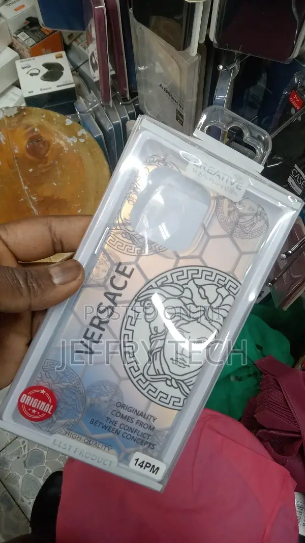 Versace White iPhone 14 Pro Max Case