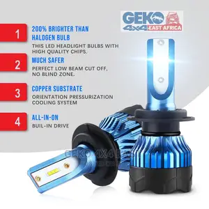 Super Bright H4 LED HEADLIGHTS Bulbs. Double Bearing Fan