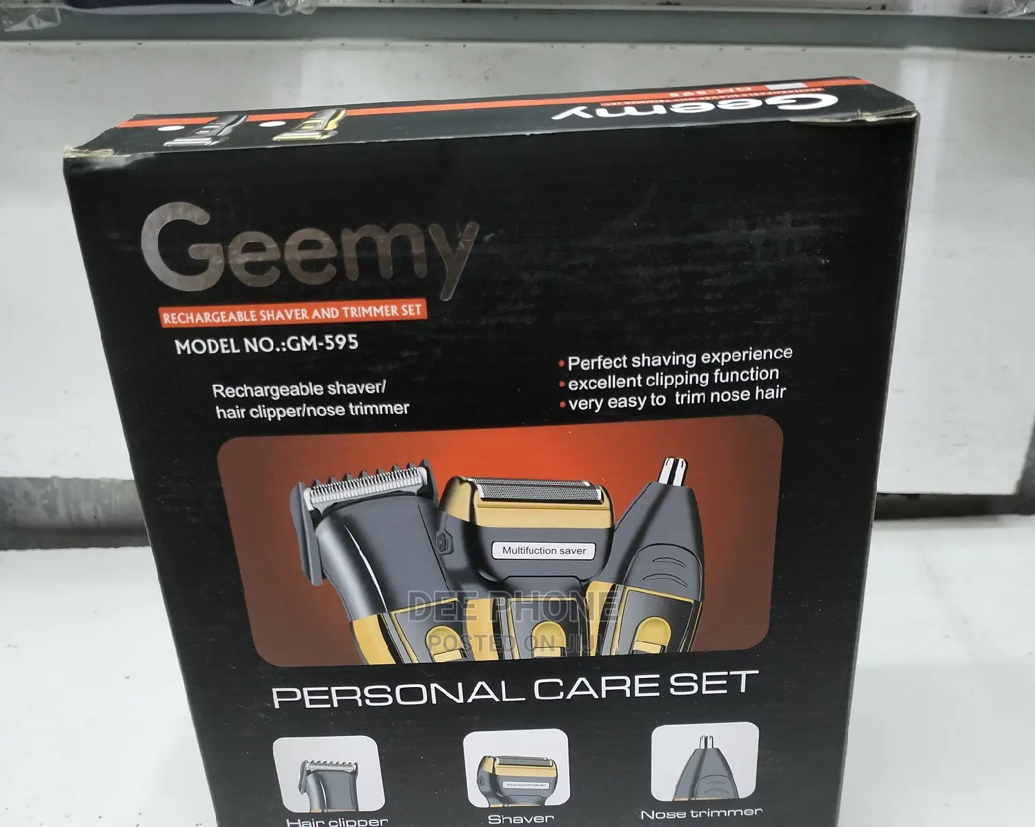 Geemy 3in 1 Rechargeable Shaver.