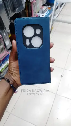 Blue Leather Flip for Tecno Phantom X2