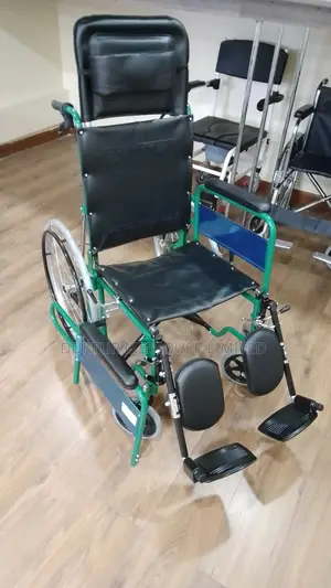 90° Reclining Wheelchair, Removable Arms