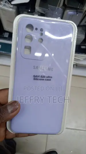 Soft Silicone Case Compatible With Samsung S20 Ultra Purple