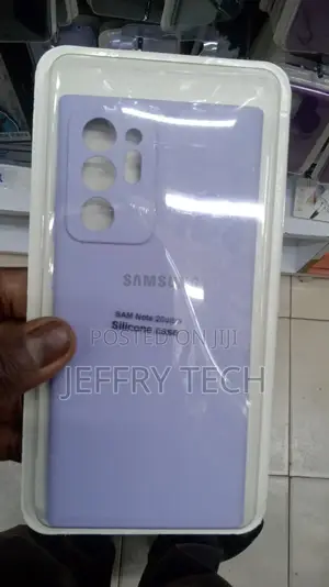 Samsung Note 20 Ultra Liquid Silicone Rubber Shockproof Purp