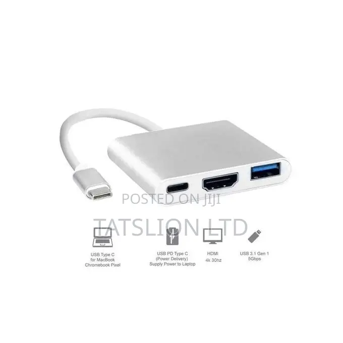 Type-C to HDMI 3 in 1 Adapter