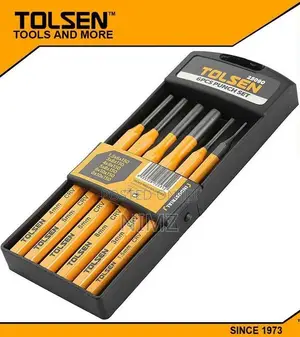 Tolsen Pin Punches Set 6PCS (1.5-8mm) Hole Punches Hole Make