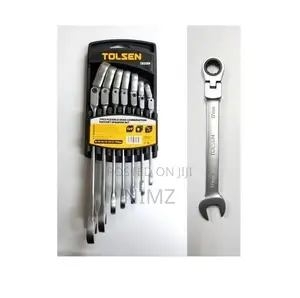 Tolsen 7PCS Flexible Head Combination Ratchet Spanner