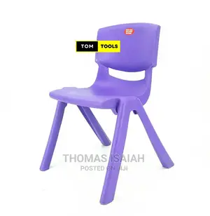 Purple Molded Heavy Duty Stackable Kids Chair