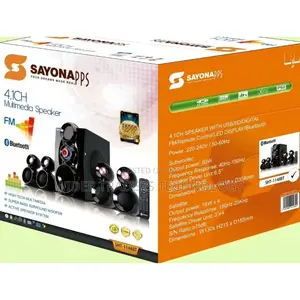 Sayona SHT-1149bt Sub Woofer Multimedia System,Fm/Usb/Bt
