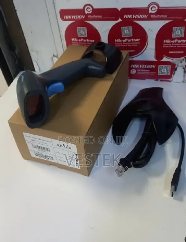 Handheld Barcode Scanner With Bracket 1D Code Scanner