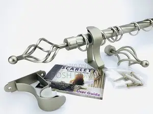 2M Double Adjustable Curtain Rods