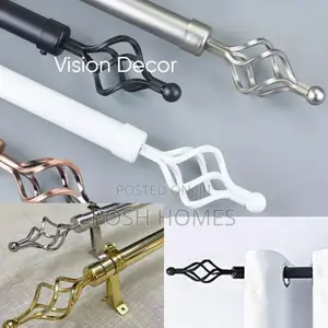 Extendable 2M Curtain Rods