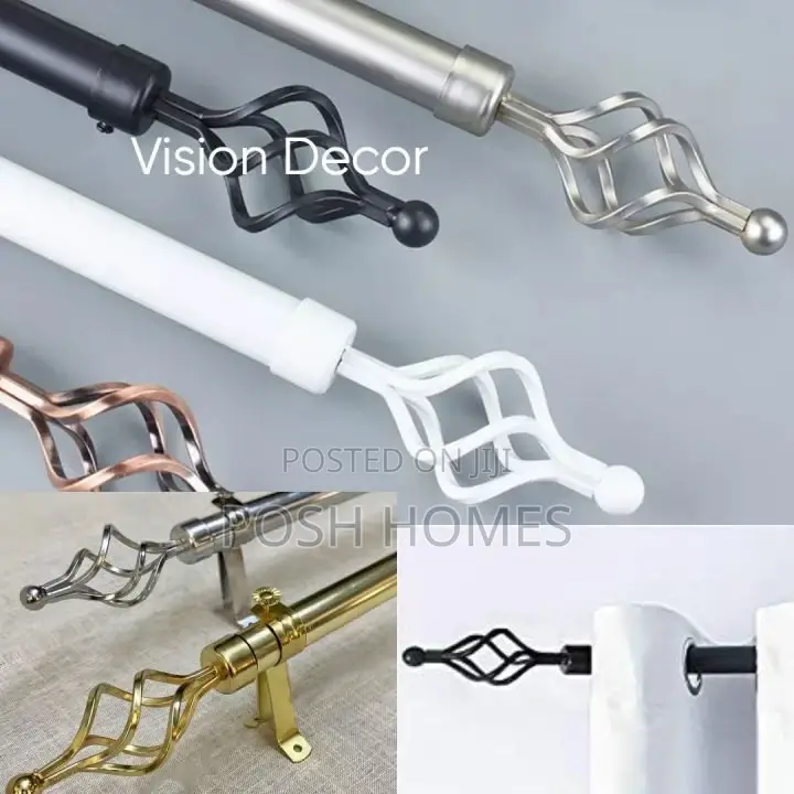 Extendable 2M Curtain Rods