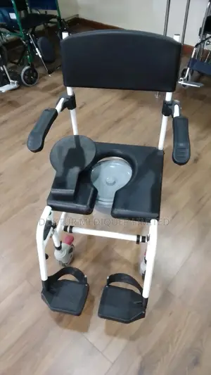 Heavy Duty Toilet Commode Wheelchair/ Shower Chair