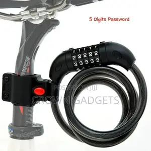 Coiling Combination Cable Bike Lock