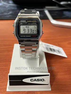 Casio A158wa-1df Vintage Silver Stainless Steel Metal Watch