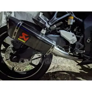 [Black]Universal Motorcycle Akrapovic Exhaust Pipe