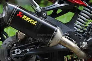 [Black]Universal Motorcycle Akrapovic Exhaust