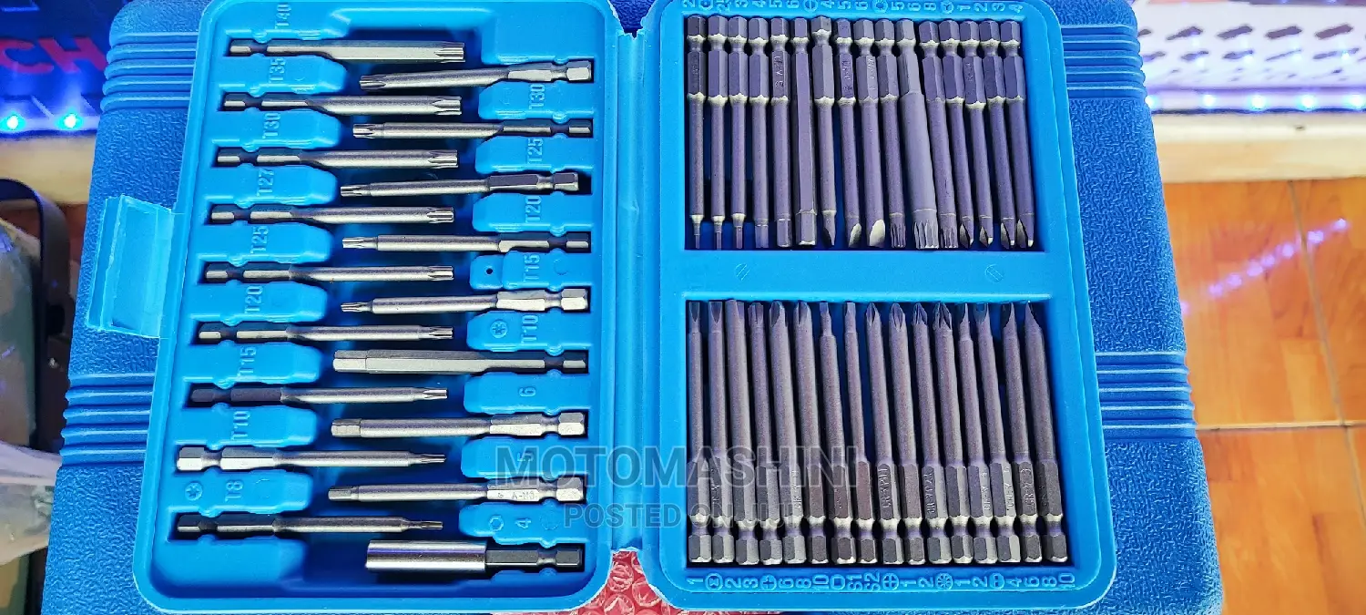 50 Piece Hex, Star, Torx Extra Long Screwdriver Bits