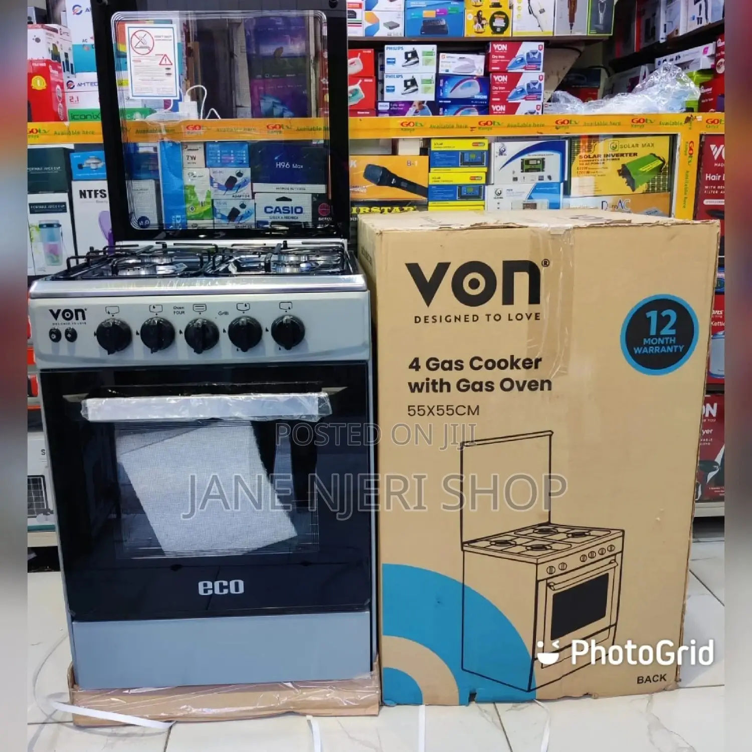 Von Full Gas Cooker 55 by 55